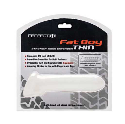 Perfect Fit - Fat Boy Thin Cock Sleeve Standard (Clear) -  Cock Sleeves (Non Vibration)  Durio.sg