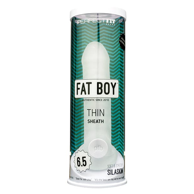Perfect Fit - Fat Boy Thin Sheath Silaskin Penis Sleeve 6.5" (White) -  Cock Sleeves (Non Vibration)  Durio.sg