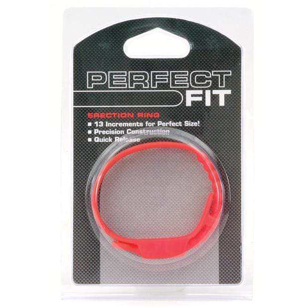 Perfect Fit - Speed Shift Adjustable Erection Cock Ring (Red) -  Cock Ring (Non Vibration)  Durio.sg