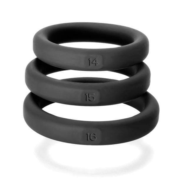 Perfect Fit - Xact Fit 3 Cock Ring Kit S/M (Black) -  Cock Ring (Non Vibration)  Durio.sg