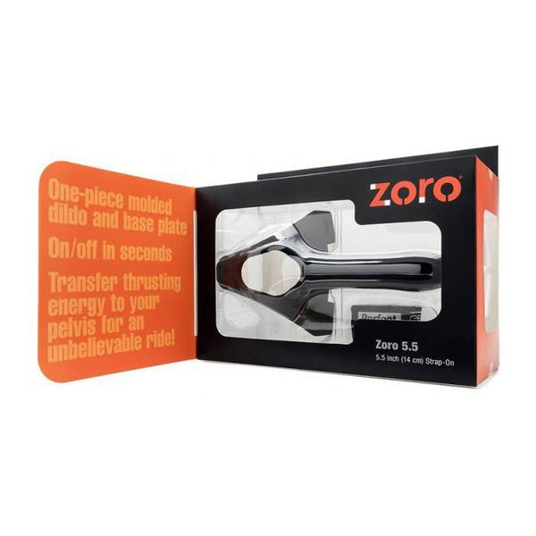Perfect Fit - Zoro Strap On With Elastice Waistband Black 5.5 Inch (Black) -  Strap On with Non hollow Dildo for Female (Non Vibration)  Durio.sg