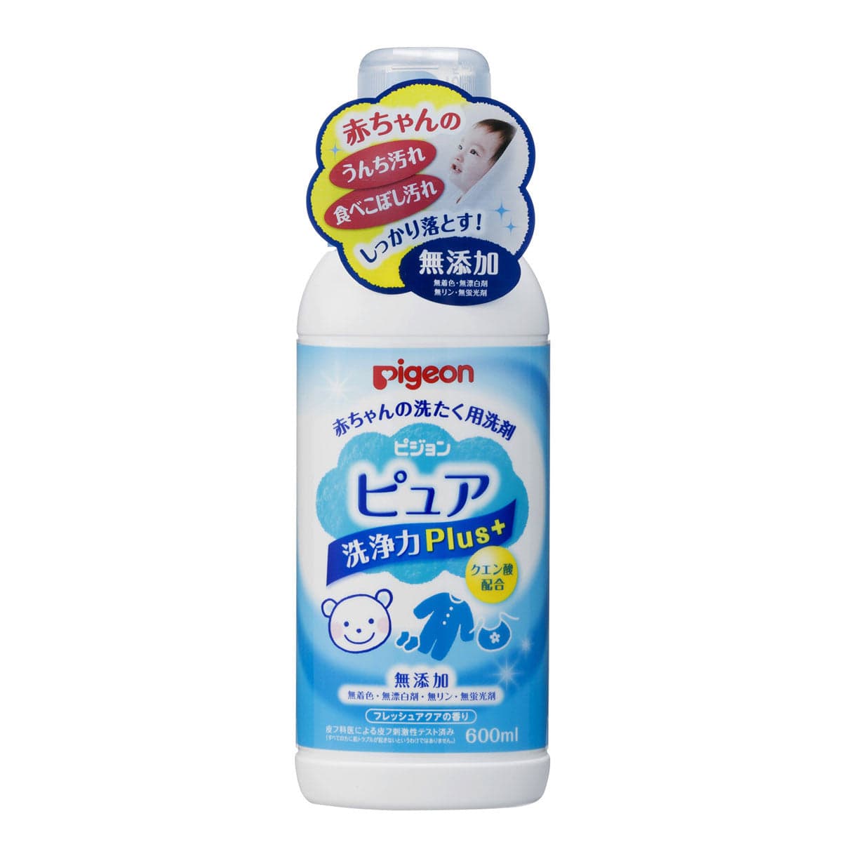 Pigeon - Baby Laundry Detergent Pure Cleaning Power Plus - 600ml Baby Detergents 4902508121347 Durio.sg