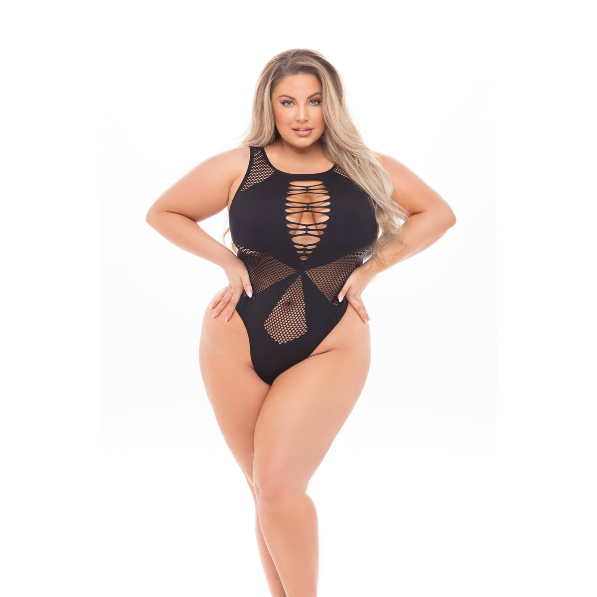 Pink Lipstick - Duchess Highneck Bodysuit Costume Queen (Black) -  Bodysuits  Durio.sg