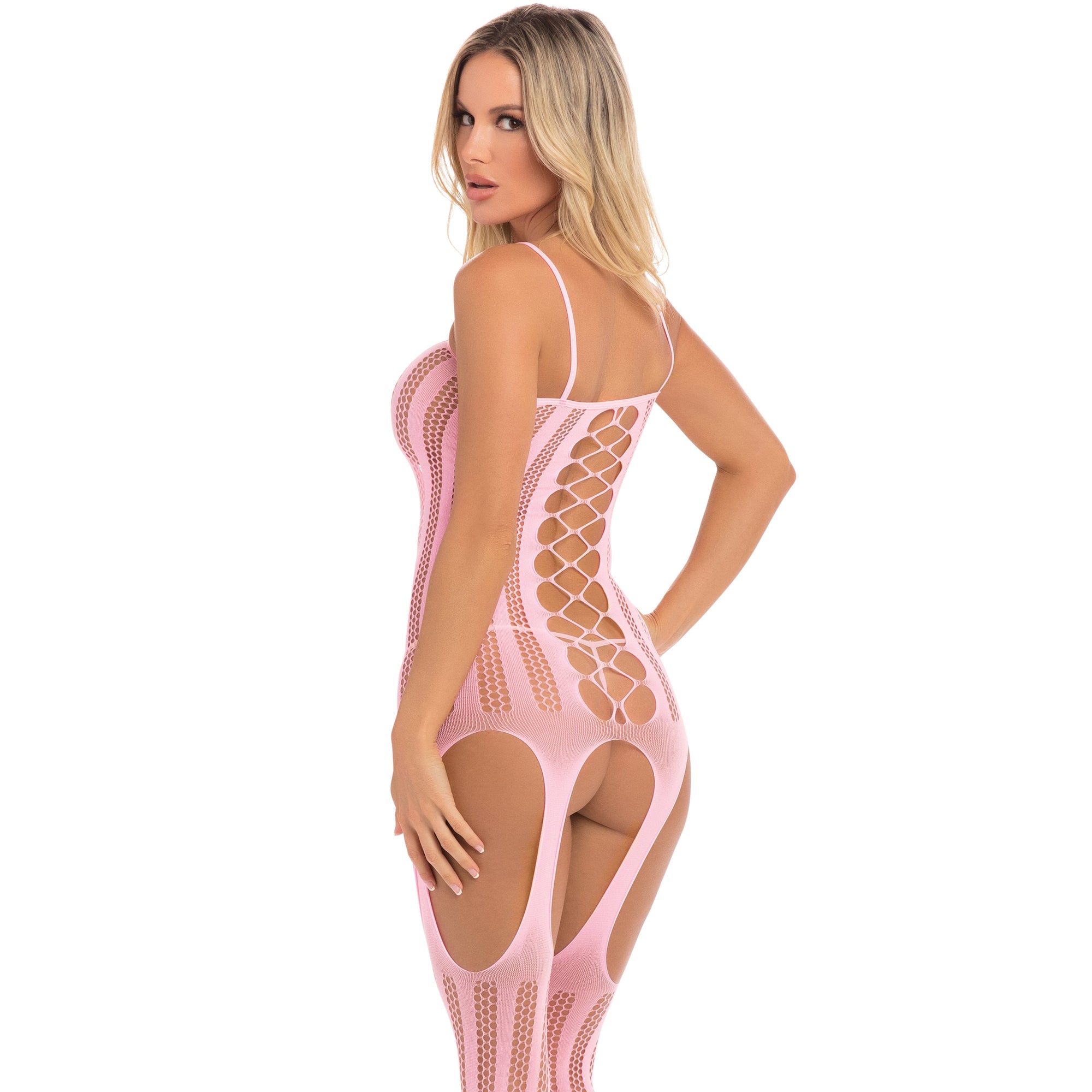 Pink Lipstick - Fake News Bodystocking Costume OS (Pink) -  Bodystockings  Durio.sg