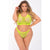 Pink Lipstick - Festival Flirt 2 Pieces Bra Set 1X/2 (Green) -  Lingerie Set  Durio.sg