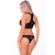 Pink Lipstick - Festival Flirt 2 Pieces Bra Set S/M (Black) -  Lingerie Set  Durio.sg