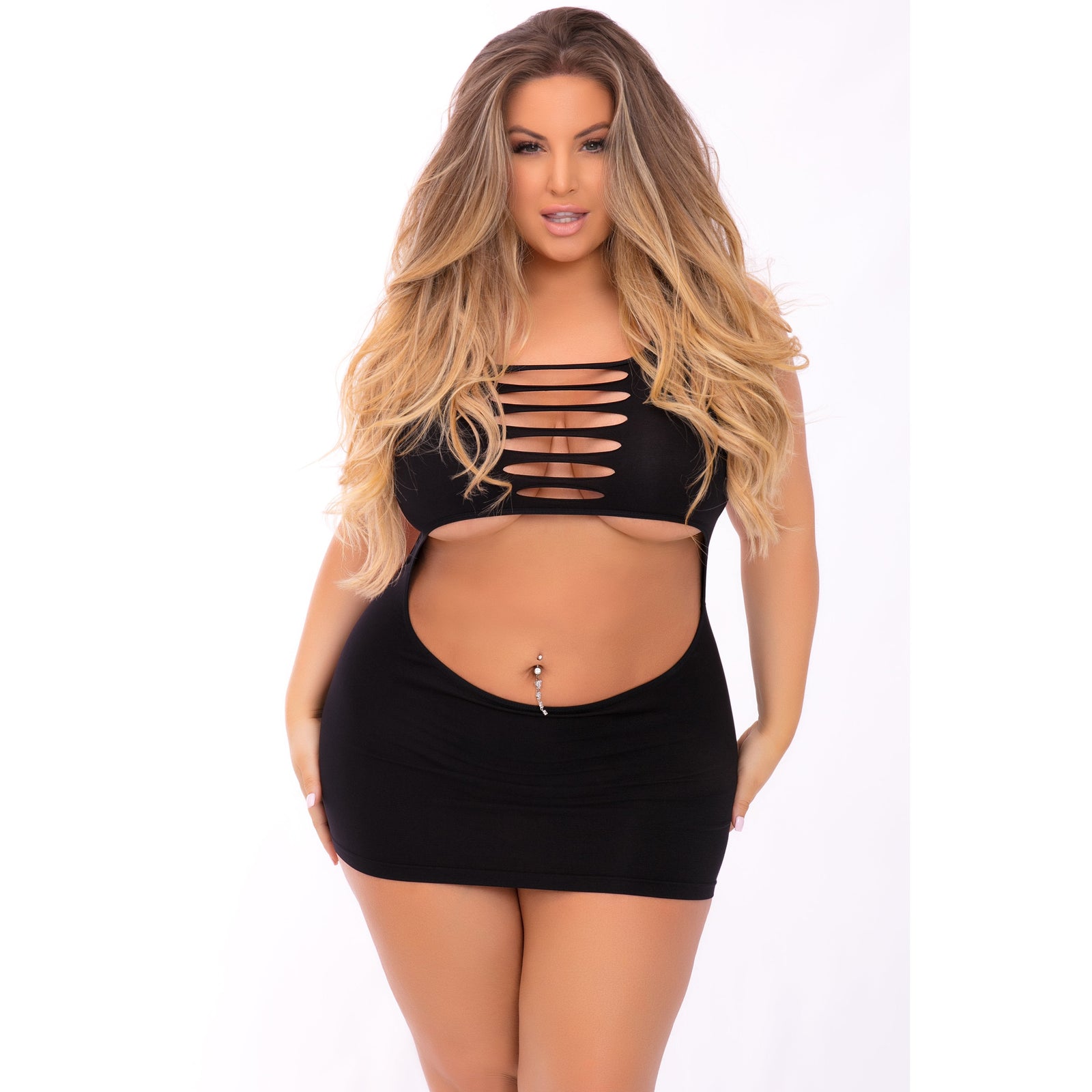 Pink Lipstick - Hideaway Hottie Seamless Dress Costume Queen (Black) -  Dresses  Durio.sg