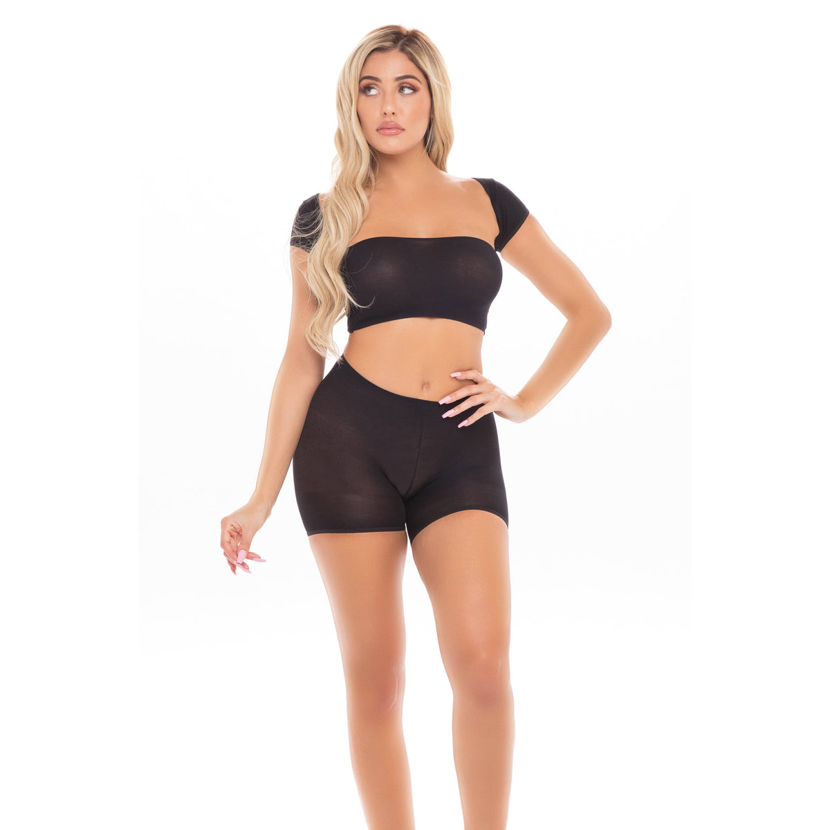 Pink Lipstick - On Your Mind 3Pc Short Costume Set O/S (Black) -  Costumes  Durio.sg