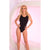 Pink Lipstick - Side Plung Bodysuit Costume S/M (Black) -  Bodysuits  Durio.sg