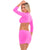 Pink Lipstick - Stop and Stare 2Pc Skirt Costume Set S/M (Pink) -  Dresses  Durio.sg