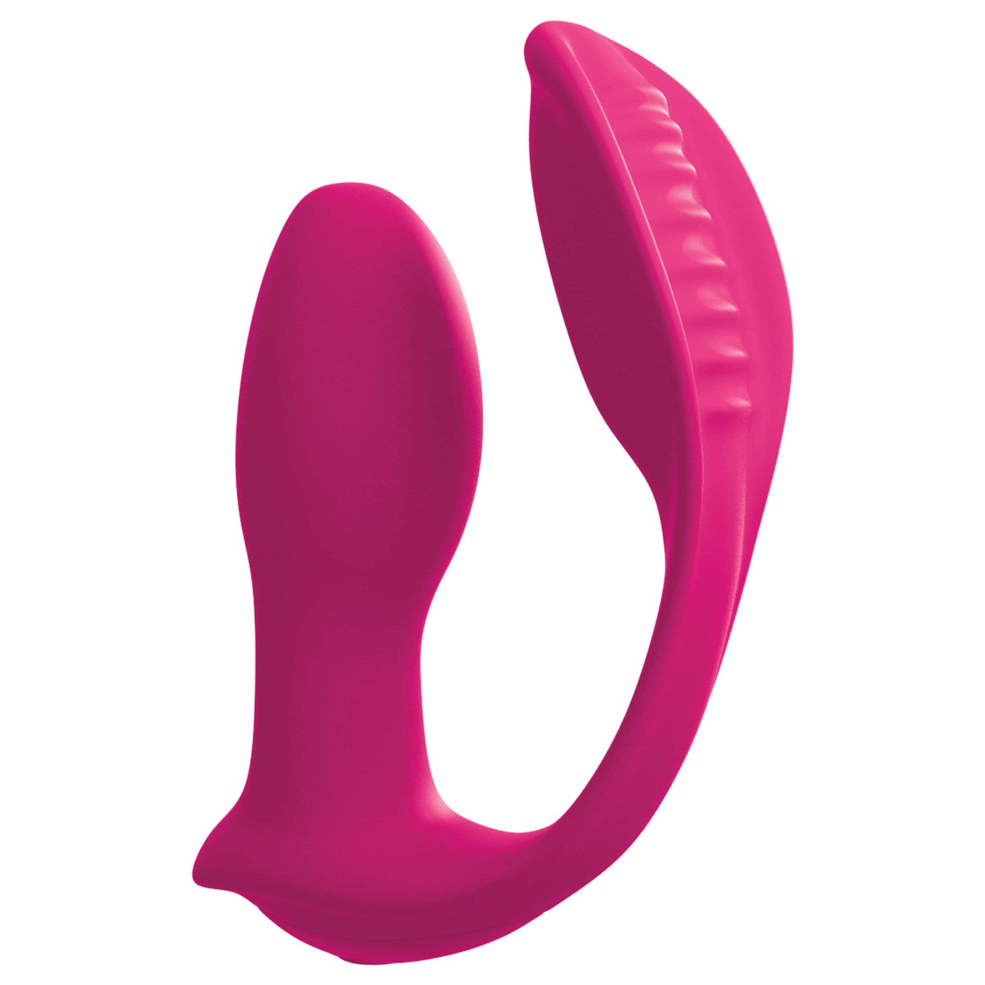 Pipedream - 3Some Myself and Us Double Ecstasy Silicone Vibrator (Pink) -  Couple's Massager (Vibration) Rechargeable  Durio.sg