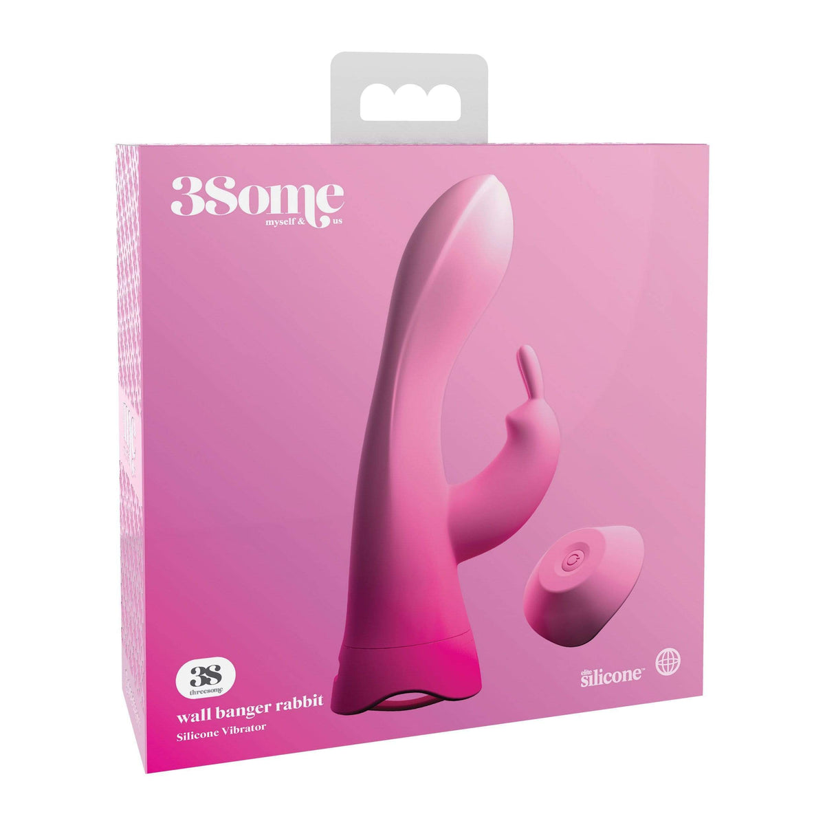 Pipedream - 3Some Myself and Us Wall Banger Rabbit Silicone Vibrator (Pink) -  Rabbit Dildo (Vibration) Rechargeable  Durio.sg