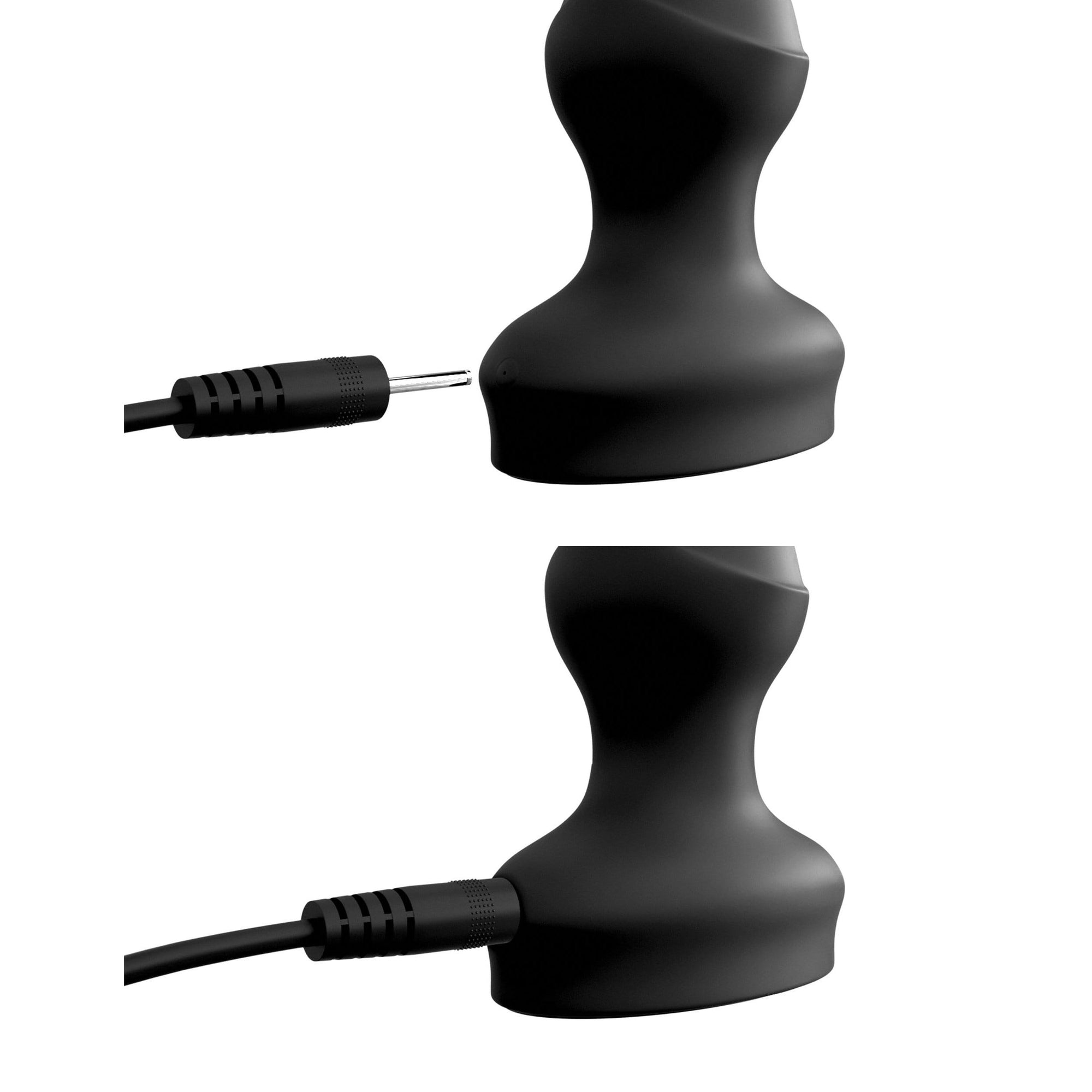 Pipedream - 3Some Wall Banger Vibrating Anal Beads (Black) -  Anal Beads (Vibration) Rechargeable  Durio.sg
