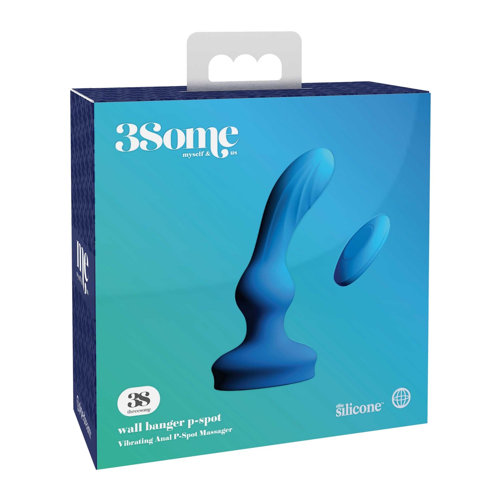Pipedream - 3Some Wall Banger Vibrating Anal P Spot Massager (Blue) -  Remote Control Anal Plug (Vibration) Rechargeable  Durio.sg