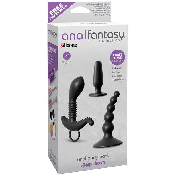 Pipedream - Anal Fantasy Collection Anal Party Pack -  Anal Plug (Non Vibration)  Durio.sg