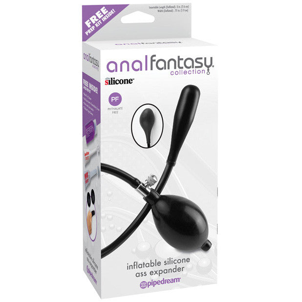 Pipedream - Anal Fantasy Collection Inflatable Silicone Ass Expander (Black) -  Anal Plug (Non Vibration)  Durio.sg