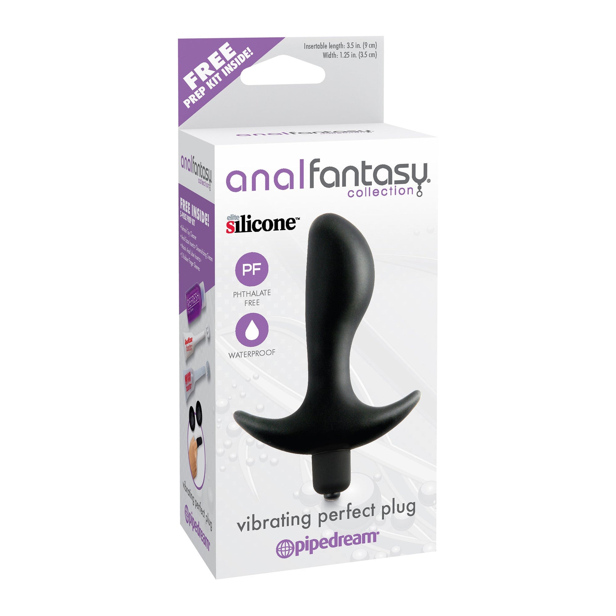 Pipedream - Anal Fantasy Collection Vibrating Perfect Butt Plug (Black) -  Anal Plug (Vibration) Non Rechargeable  Durio.sg