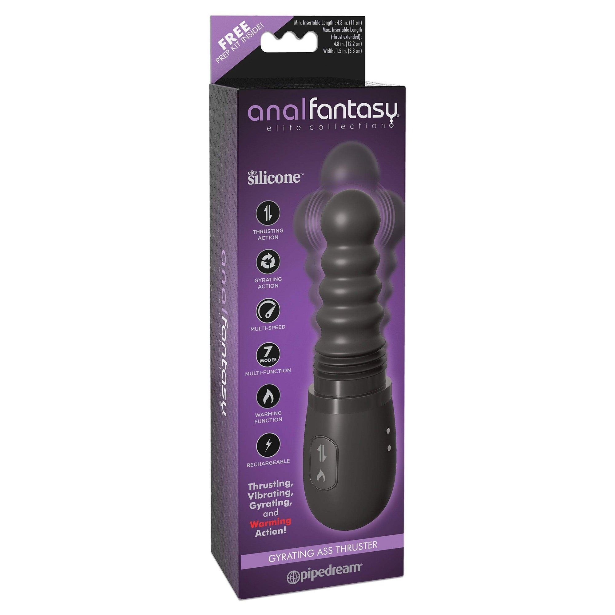 Pipedream - Anal Fantasy Elite Collection Gyrating Ass Thruster (Black) -  Anal Beads (Vibration) Rechargeable  Durio.sg