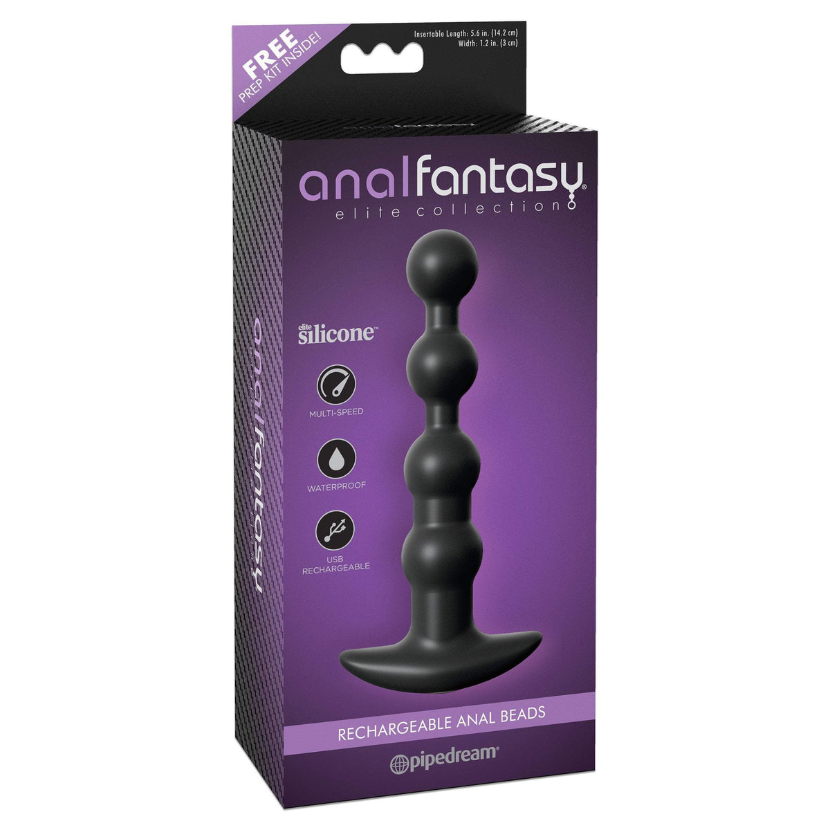 Pipedream - Anal Fantasy Elite Collection Rechargeable Anal Beads (Black) -  Anal Beads (Vibration) Rechargeable  Durio.sg