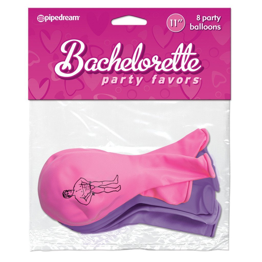 Pipedream - Bachelorette Party Favors 8 Party Balloons 11&quot; (Multi Colour) -  Bachelorette Party Novelties  Durio.sg