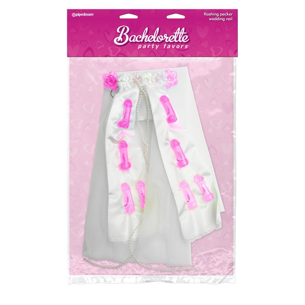 Pipedream - Bachelorette Party Favors Light-Up Pecker Party Veil (White) -  Bachelorette Party Novelties  Durio.sg