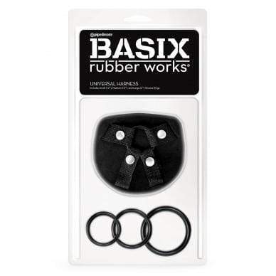 Pipedream - Basix Rubber Works Universal Harness (Black) -  Strap On w/o Dildo  Durio.sg