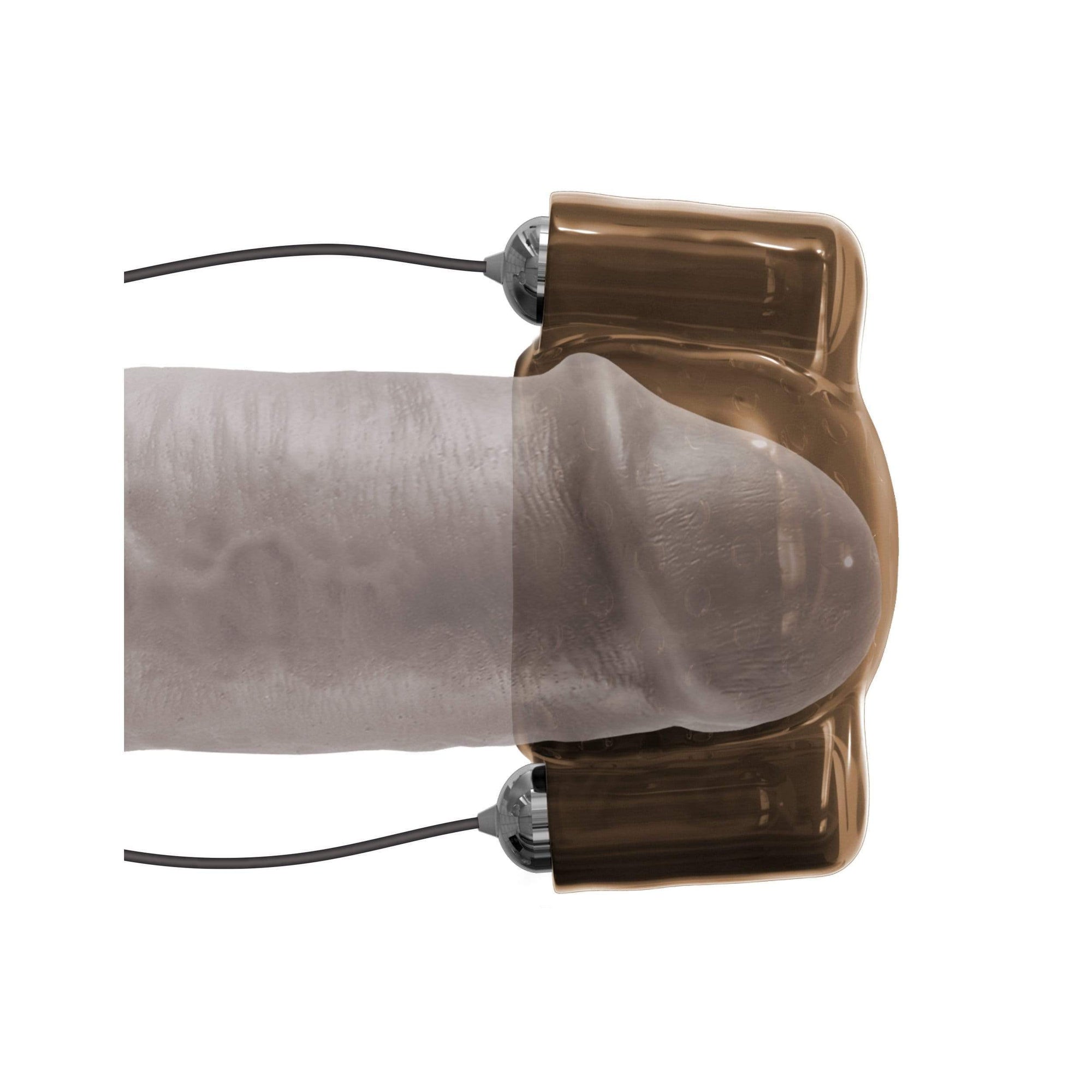 Pipedream - Classix Dual Vibrating Head Teaser (Black) -  Masturbator Soft Stroker (Vibration) Non Rechargeable  Durio.sg