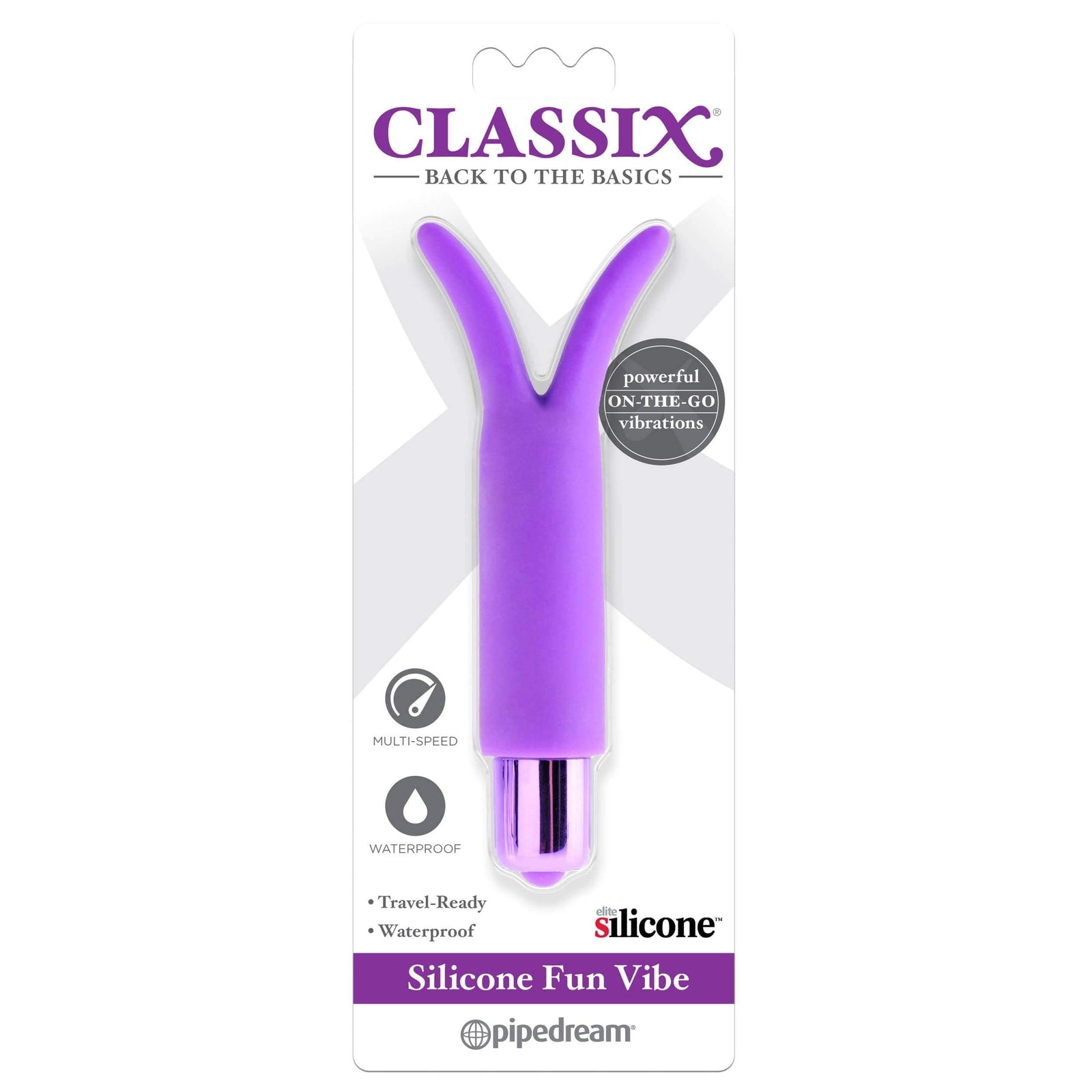 Pipedream - Classix Silicone Fun Bullet Vibrator (Purple) -  Bullet (Vibration) Non Rechargeable  Durio.sg