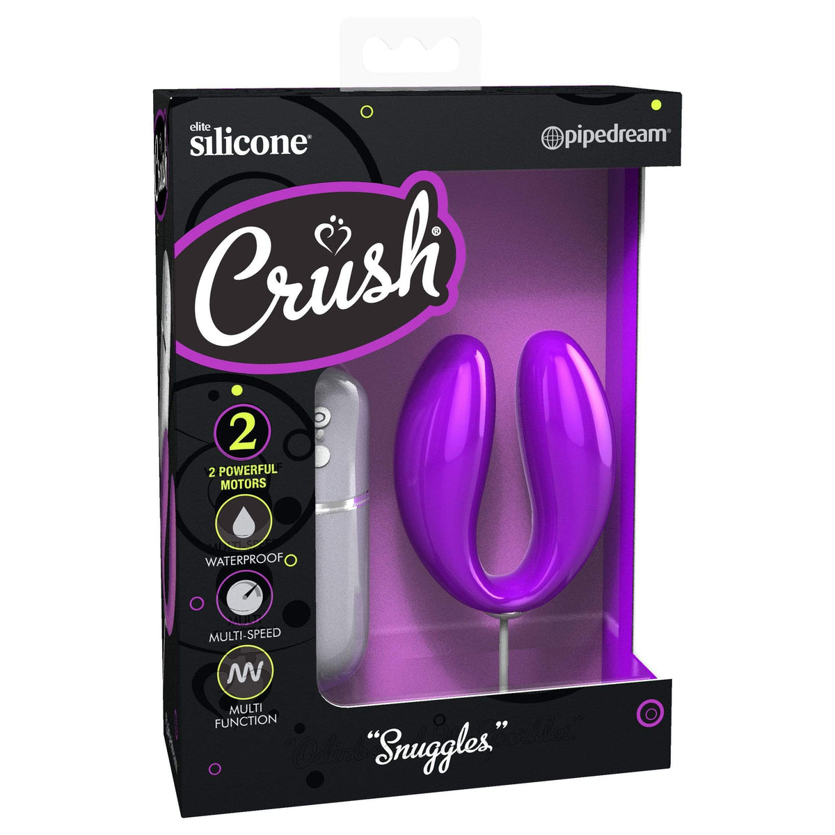 Pipedream - Crush Snuggles Remote Control Couple&#39;s Massager (Purple) -  Couple&#39;s Massager (Vibration) Non Rechargeable  Durio.sg
