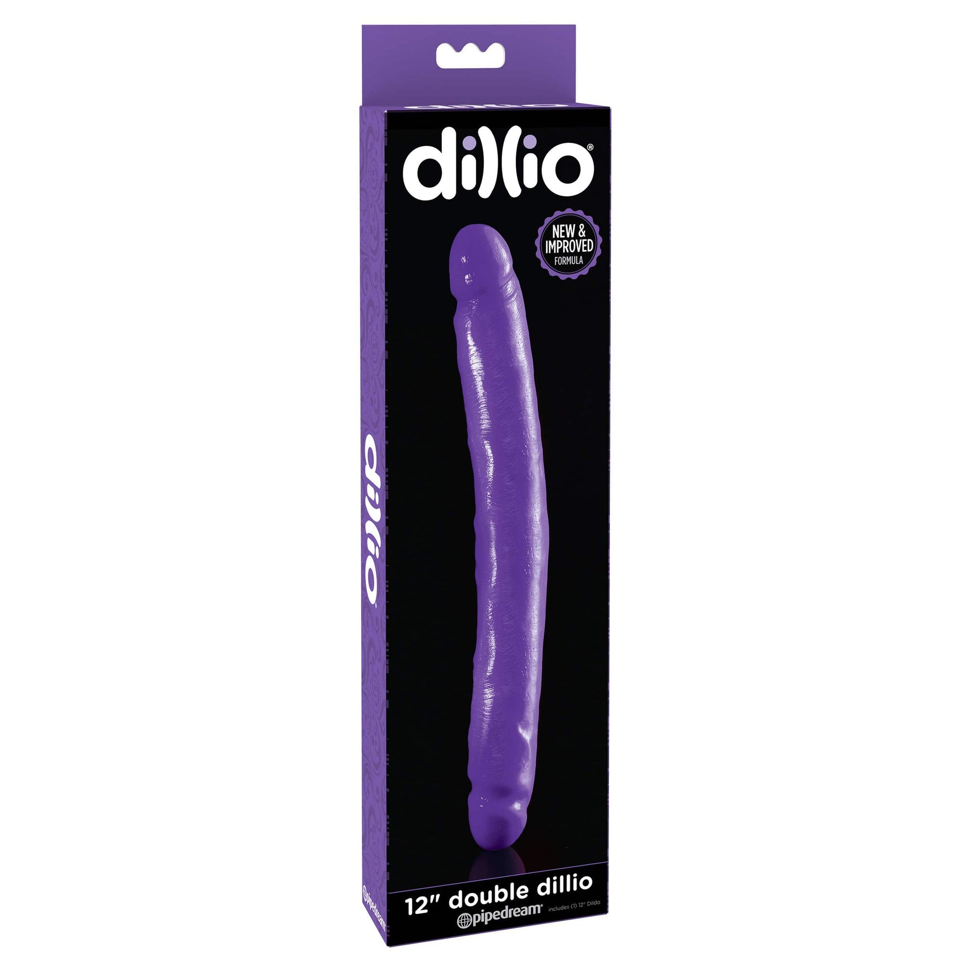 Pipedream - Dillio Double Dong 12" (Purple) -  Double Dildo (Non Vibration)  Durio.sg