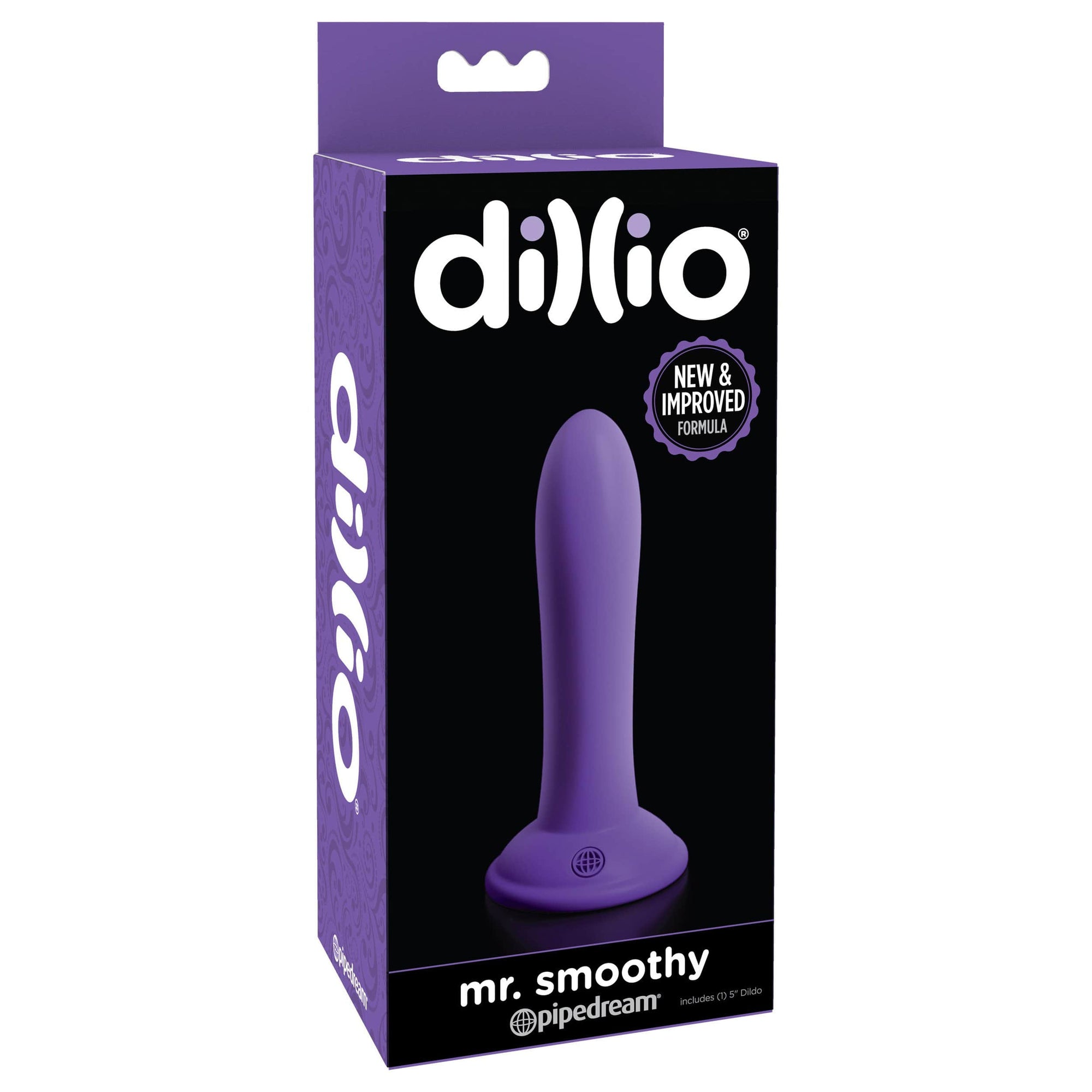 Pipedream - Dillio Mr Smoothy Dildo (Purple) -  Non Realistic Dildo with suction cup (Non Vibration)  Durio.sg