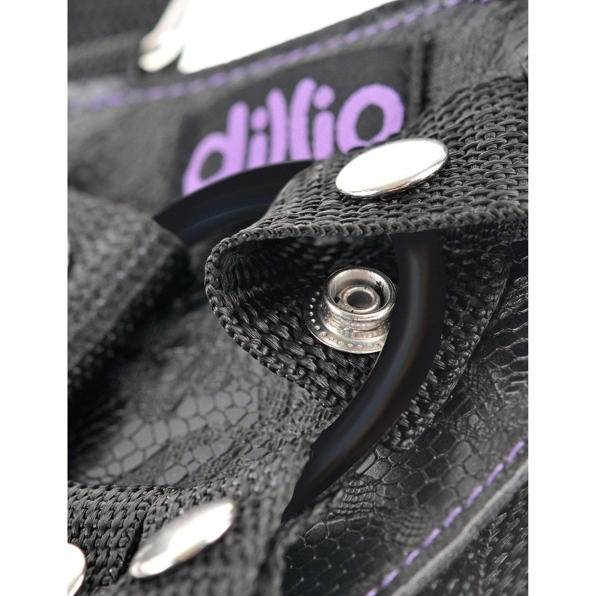 Pipedream - Dillio Strap On Suspender Harness Set 6" (Purple) -  Strap On with Non hollow Dildo for Female ( Non Vibration)  Durio.sg