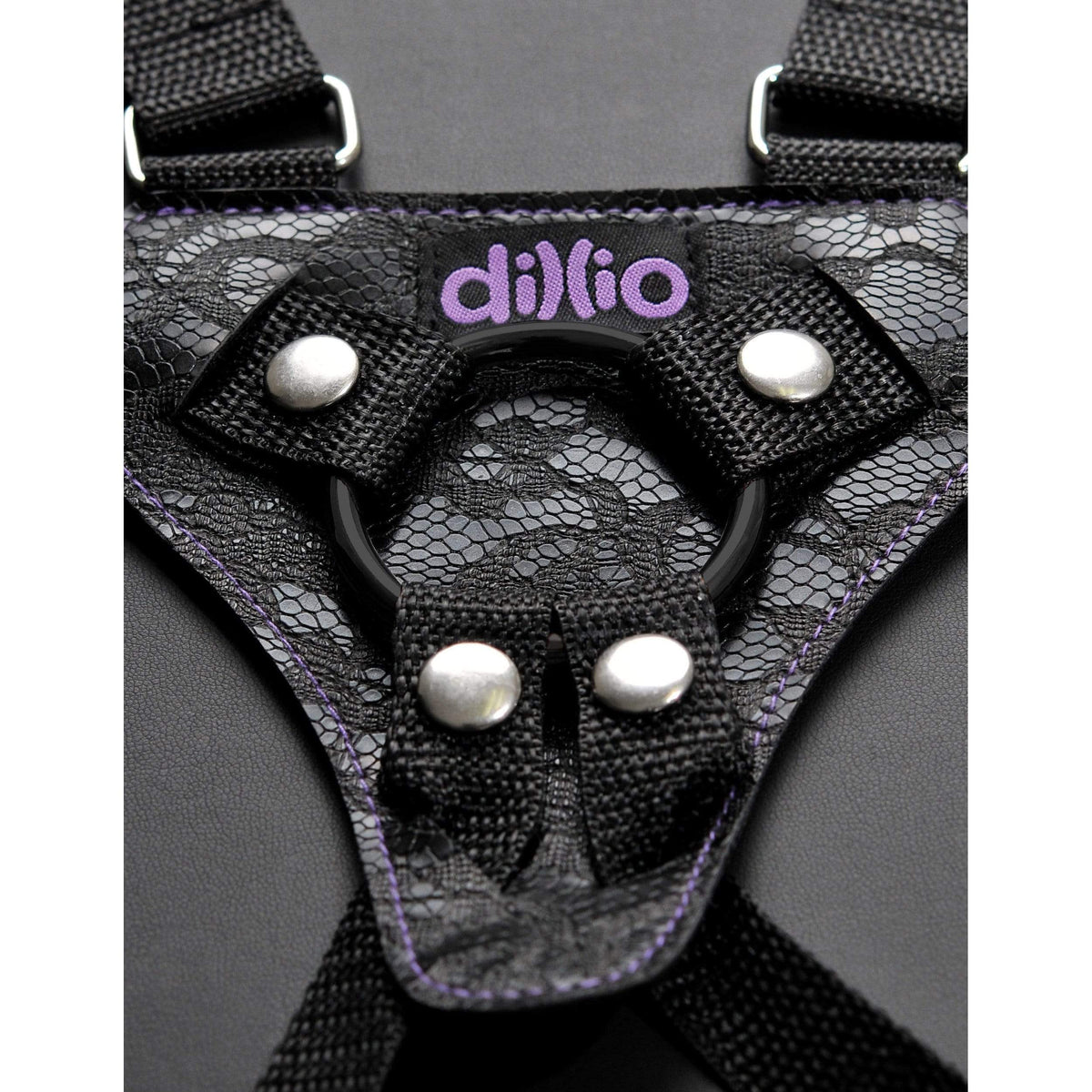 Pipedream - Dillio Strap On Suspender Harness Set 6" (Purple) -  Strap On with Non hollow Dildo for Female ( Non Vibration)  Durio.sg
