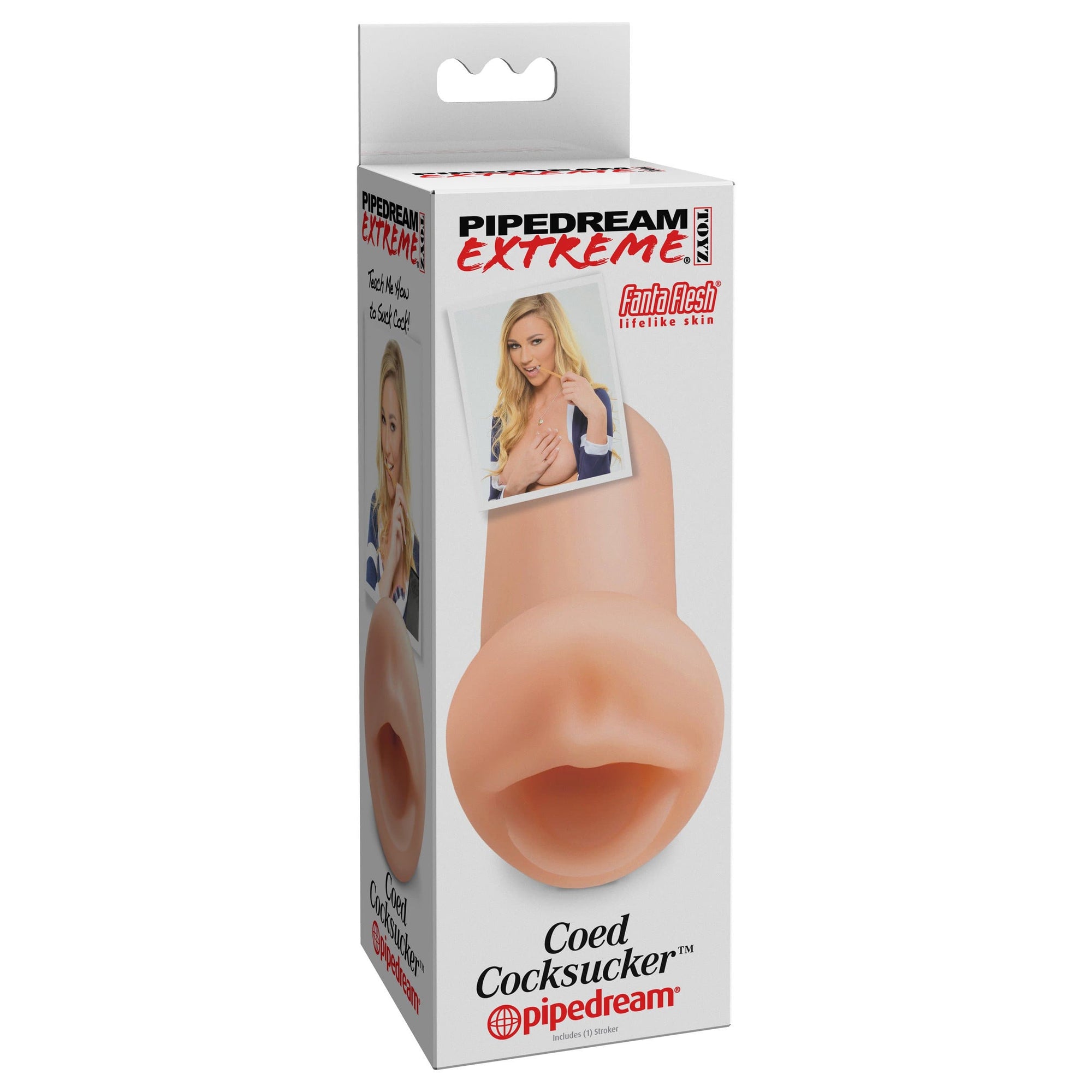 Pipedream - Extreme Toyz Coed Cocksucker Masturbator (Beige) -  Masturbator Mouth (Non Vibration)  Durio.sg