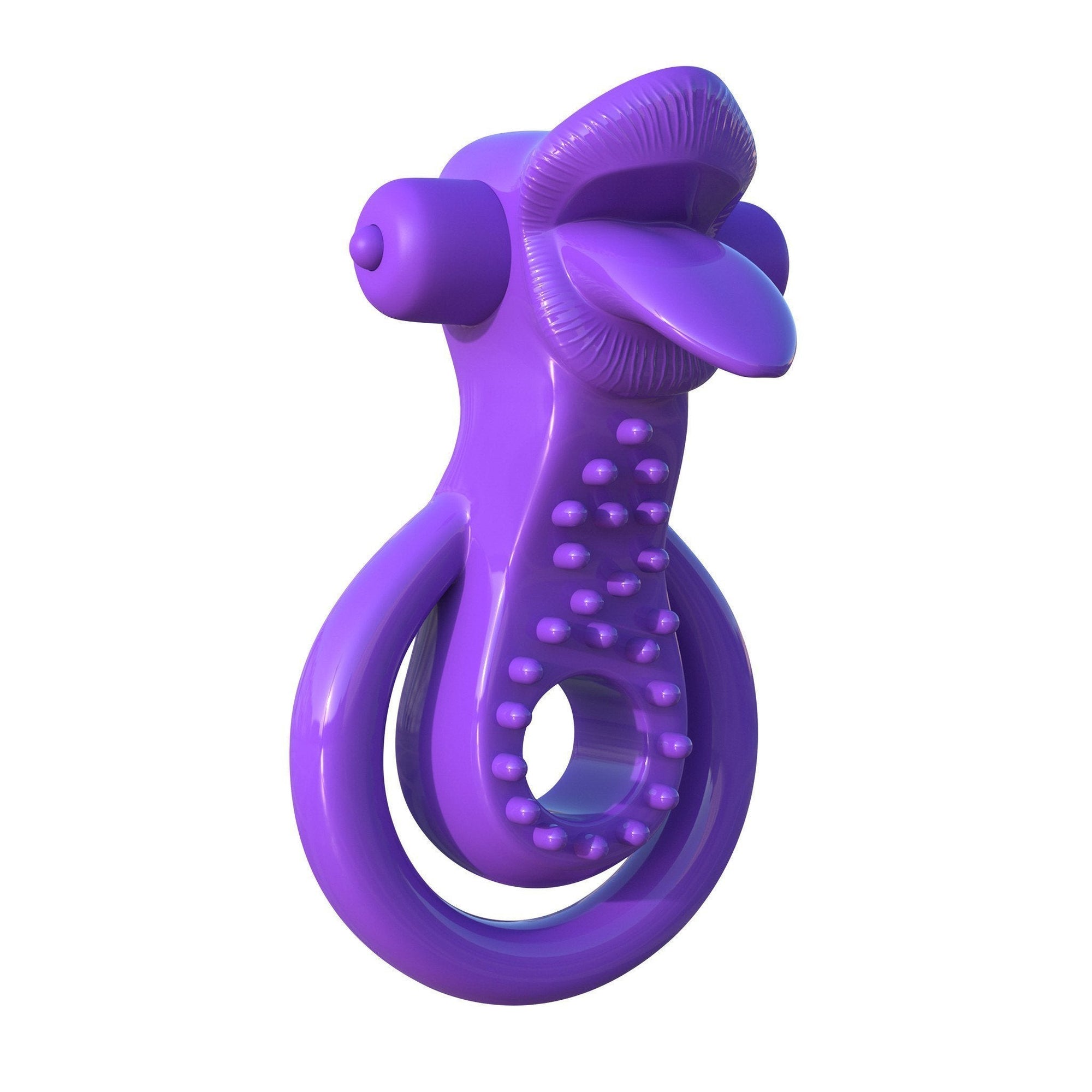 Pipedream - Fantasy C-Ringz Lovely Licks Couples Ring (Purple) -  Rubber Cock Ring (Vibration) Non Rechargeable  Durio.sg