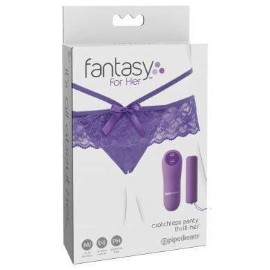 Pipedream - Fantasy For Her Crotchless Vibrating Panty Thrill Her (Purple) -  Panties Massager Remote Control (Vibration) Rechargeable  Durio.sg