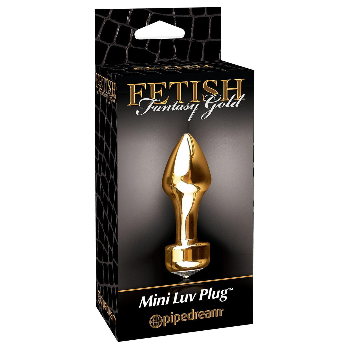 Pipedream - Fetish Fantasy Gold Mini Luv Plug (Gold) -  Anal Plug (Non Vibration)  Durio.sg