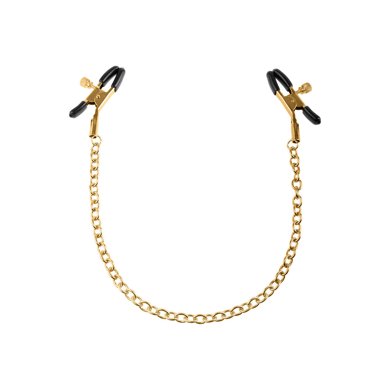 Pipedream - Fetish Fantasy Gold Nipple Chain Clamps -  Nipple Clamps (Non Vibration)  Durio.sg