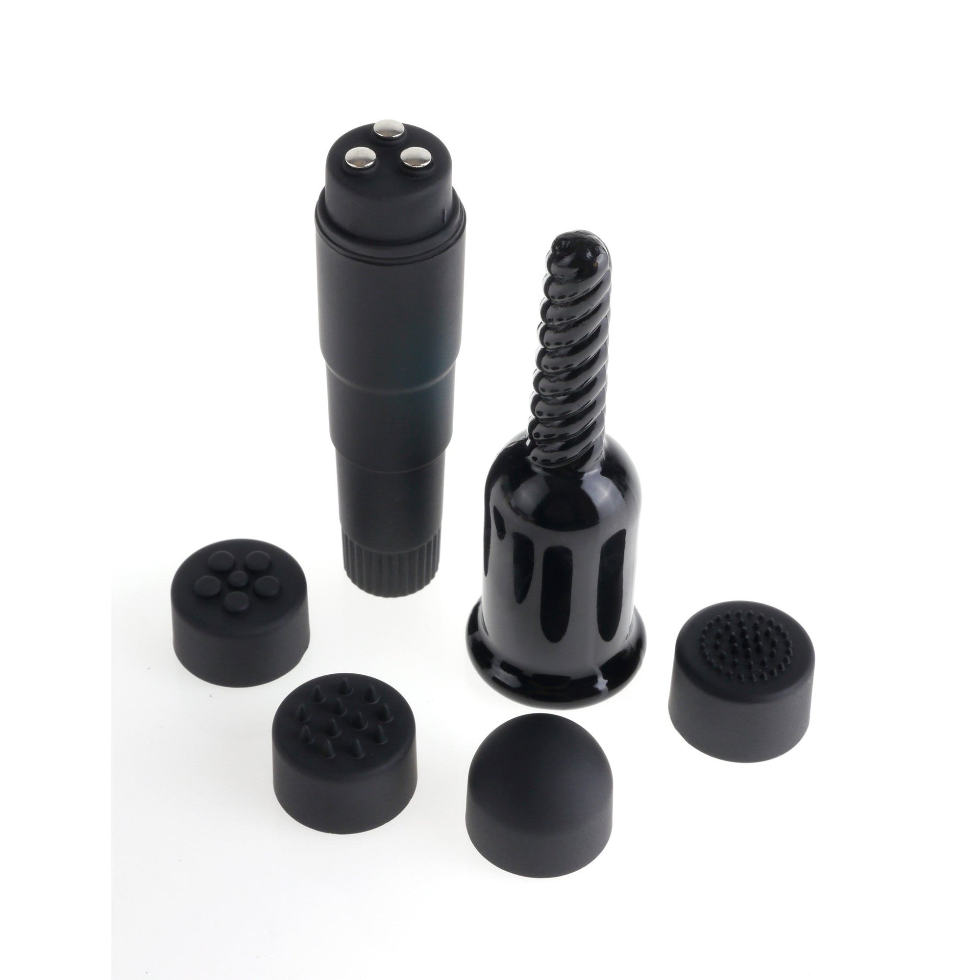 Pipedream - Fetish Fantasy Limited Edition Mini-Mite Vibe With Attachements -  Non Realistic Dildo w/o suction cup (Vibration) Non Rechargeable  Durio.sg