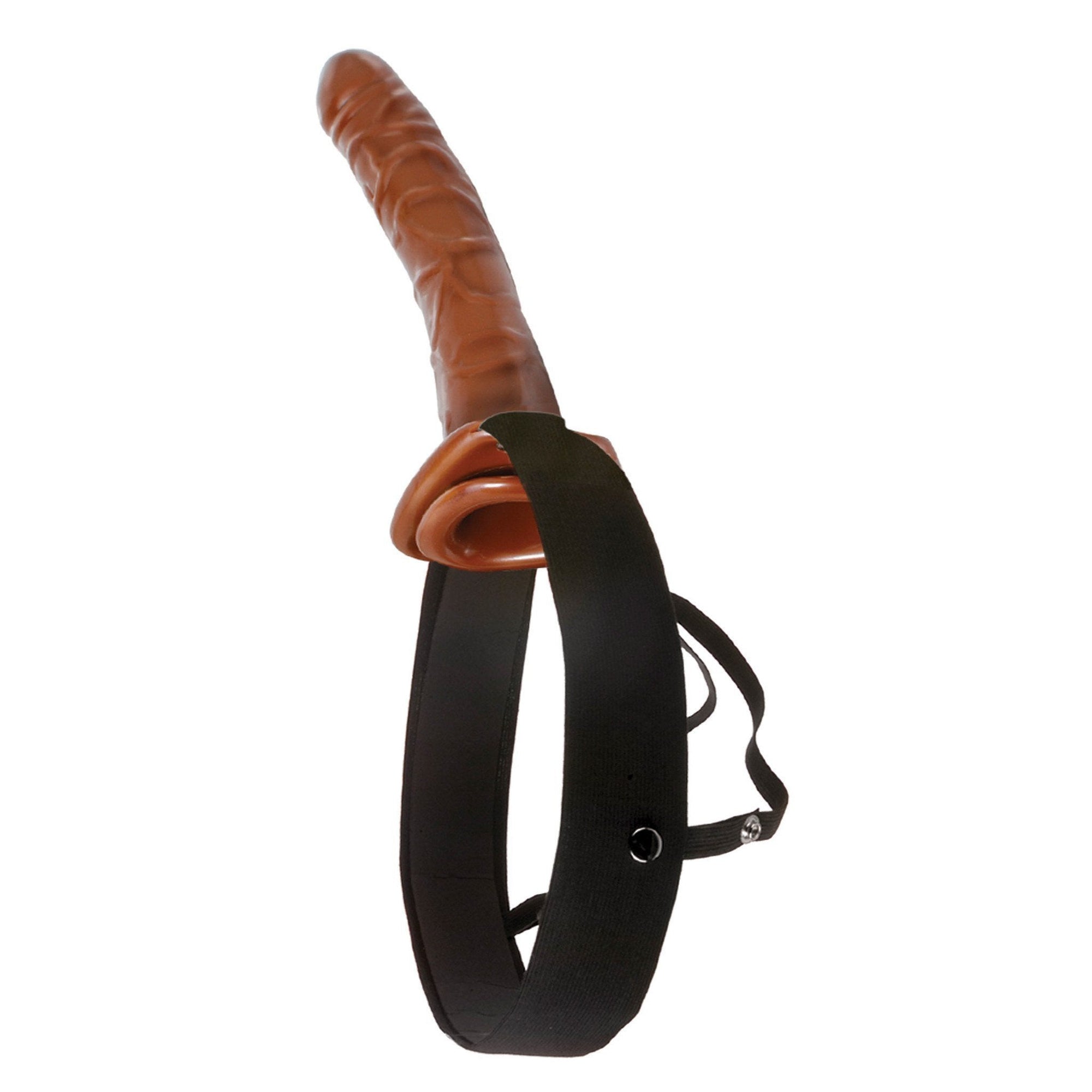 Pipedream - Fetish Fantasy Series 10" Chocolate Dream Hollow Strap-On (Brown) -  Strap On with Hollow Dildo for Male (Non Vibration)  Durio.sg