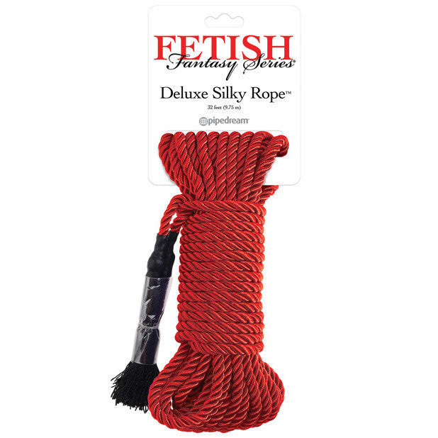 Pipedream - Fetish Fantasy Series Deluxe Silk Rope (Red) -  Rope  Durio.sg
