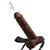 Pipedream - Fetish Fantasy Series Hollow Squirting Strap On Dildo with Balls 9" (Brown) -  Strap On with Hollow Dildo for Male (Non Vibration)  Durio.sg