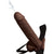 Pipedream - Fetish Fantasy Series Hollow Squirting Strap On Dildo with Balls 9" (Brown) -  Strap On with Hollow Dildo for Male (Non Vibration)  Durio.sg