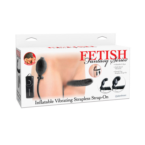 Pipedream - Fetish Fantasy Series Inflatable Vibrating Strapless Strap-On -  Remote Control (Wired) Strap On with Dildo for Reverse Insertion (Vibration) Non Rechargeable  Durio.sg