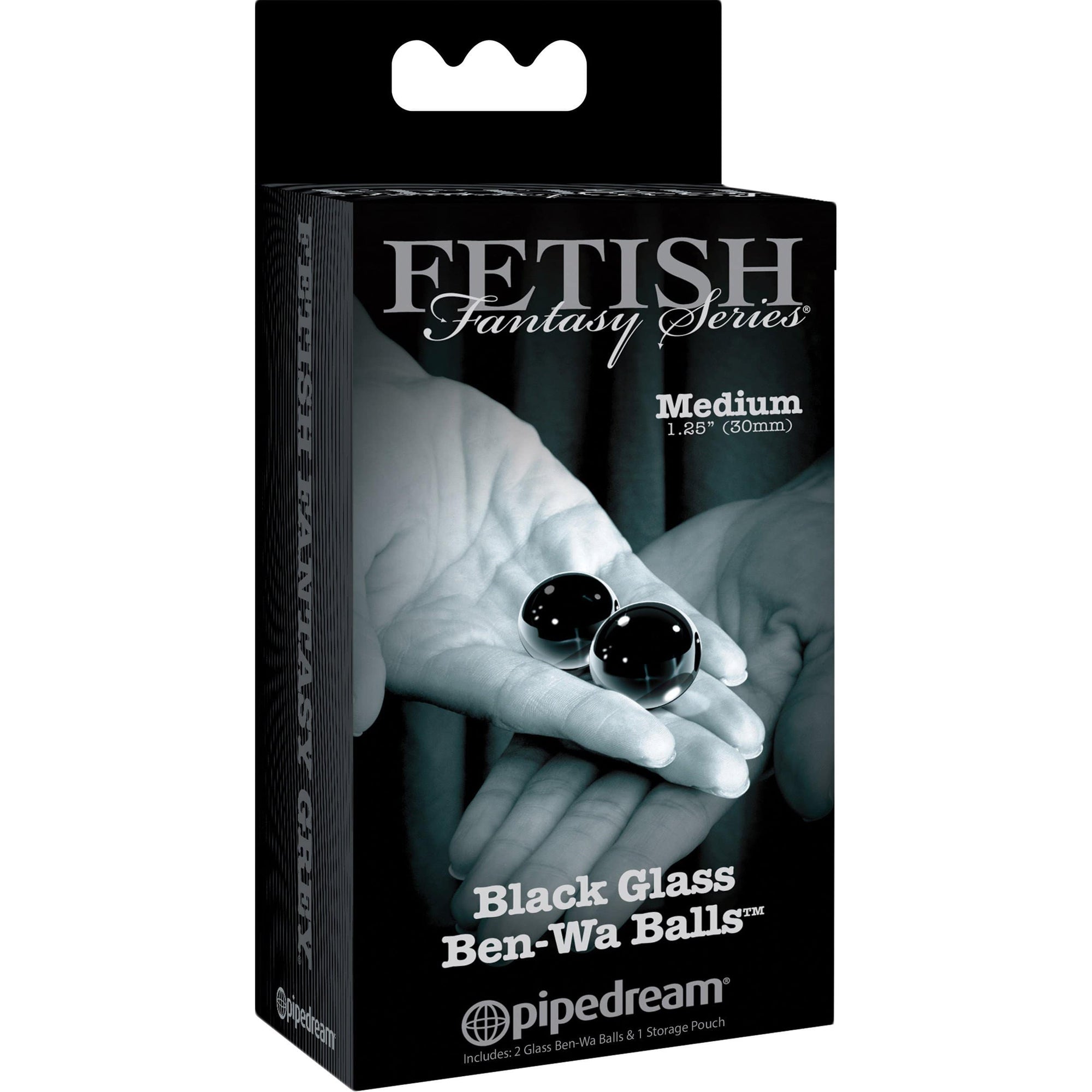 Pipedream - Fetish Fantasy Series Limited Edition Glass Ben Wa Balls Medium (Black) -  Kegel Balls (Glass)  Durio.sg