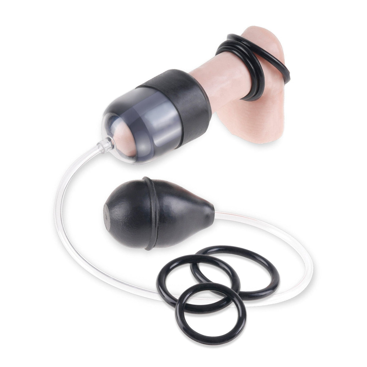 Pipedream - Fetish Fantasy Series Suck N’ Stroke Head Pump (Black) -  Penis Pump (Non Vibration)  Durio.sg