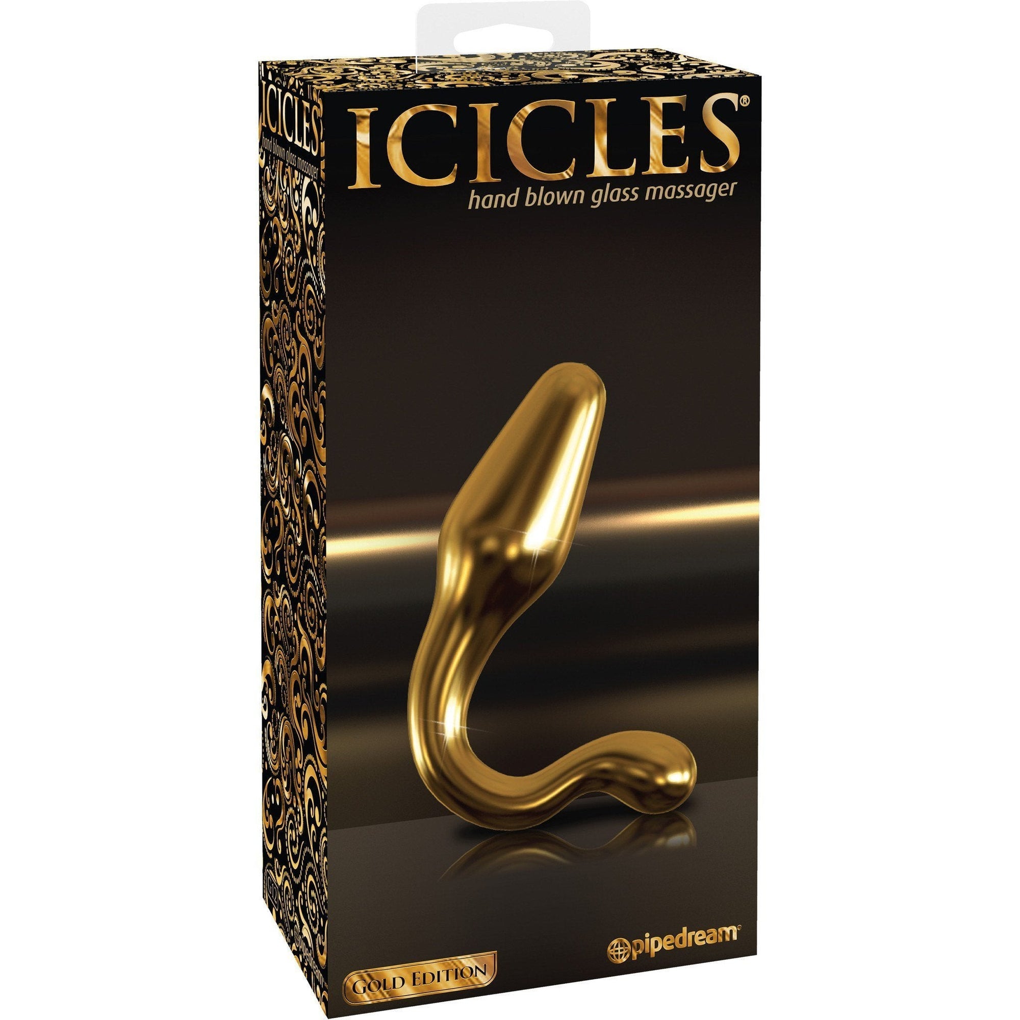 Pipedream - Icicles Gold Edition G12 (Gold) -  Glass Anal Plug (Non Vibration)  Durio.sg