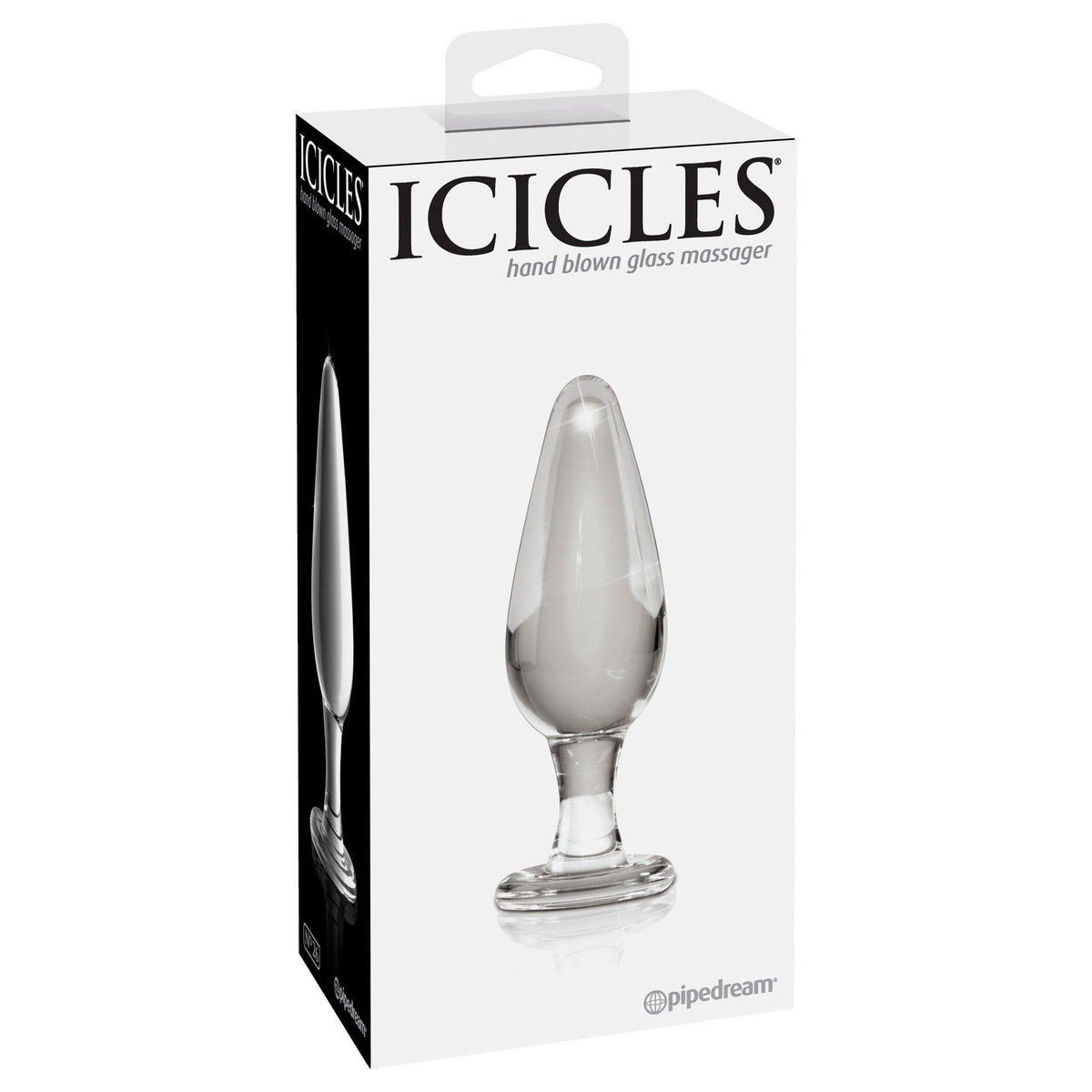 Pipedream - Icicles No. 26 (Clear) -  Glass Anal Plug (Non Vibration)  Durio.sg