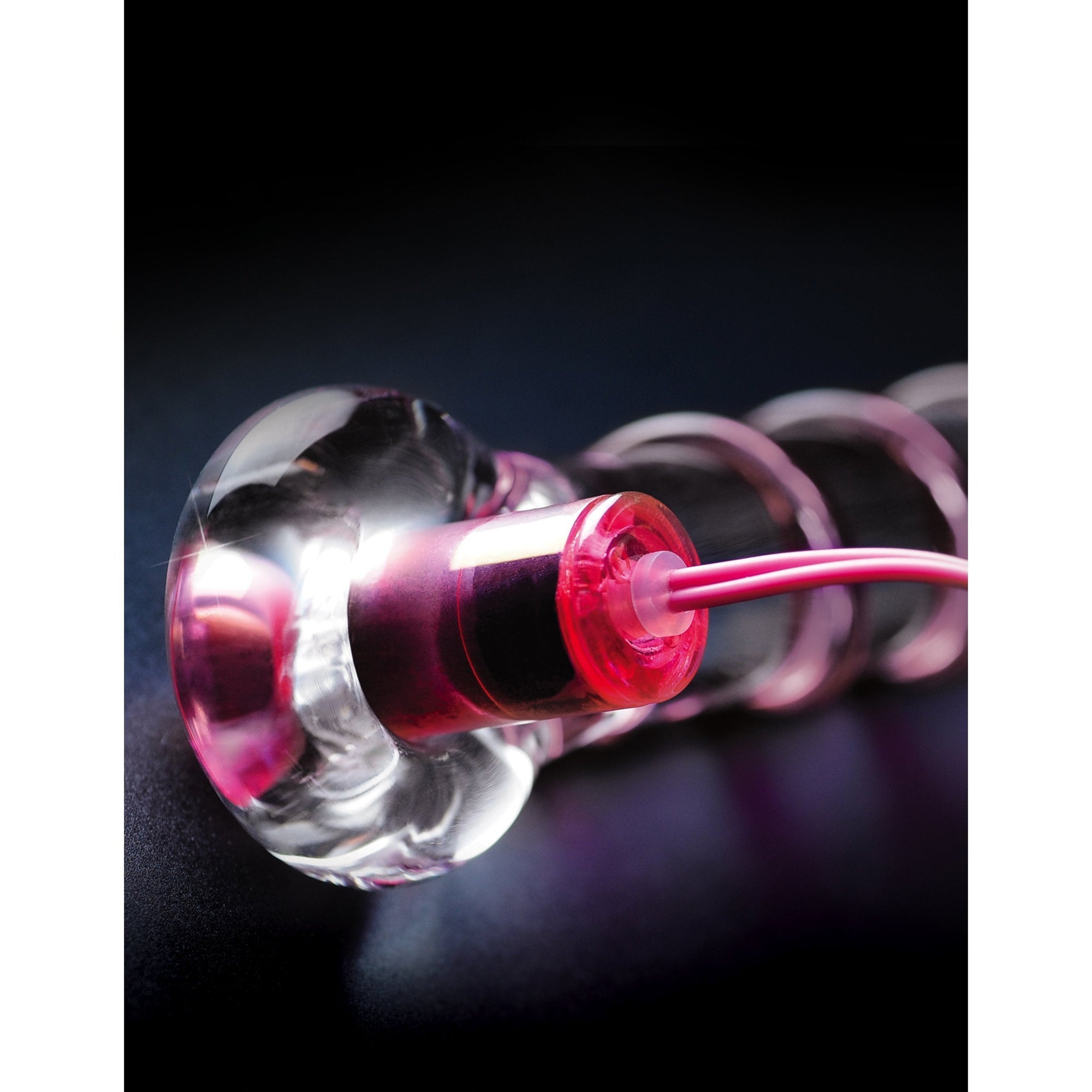 Pipedream - Icicles No. 4 Glass Vibrator 7" (Clear) -  Glass Dildo (Vibration) Non Rechargeable  Durio.sg