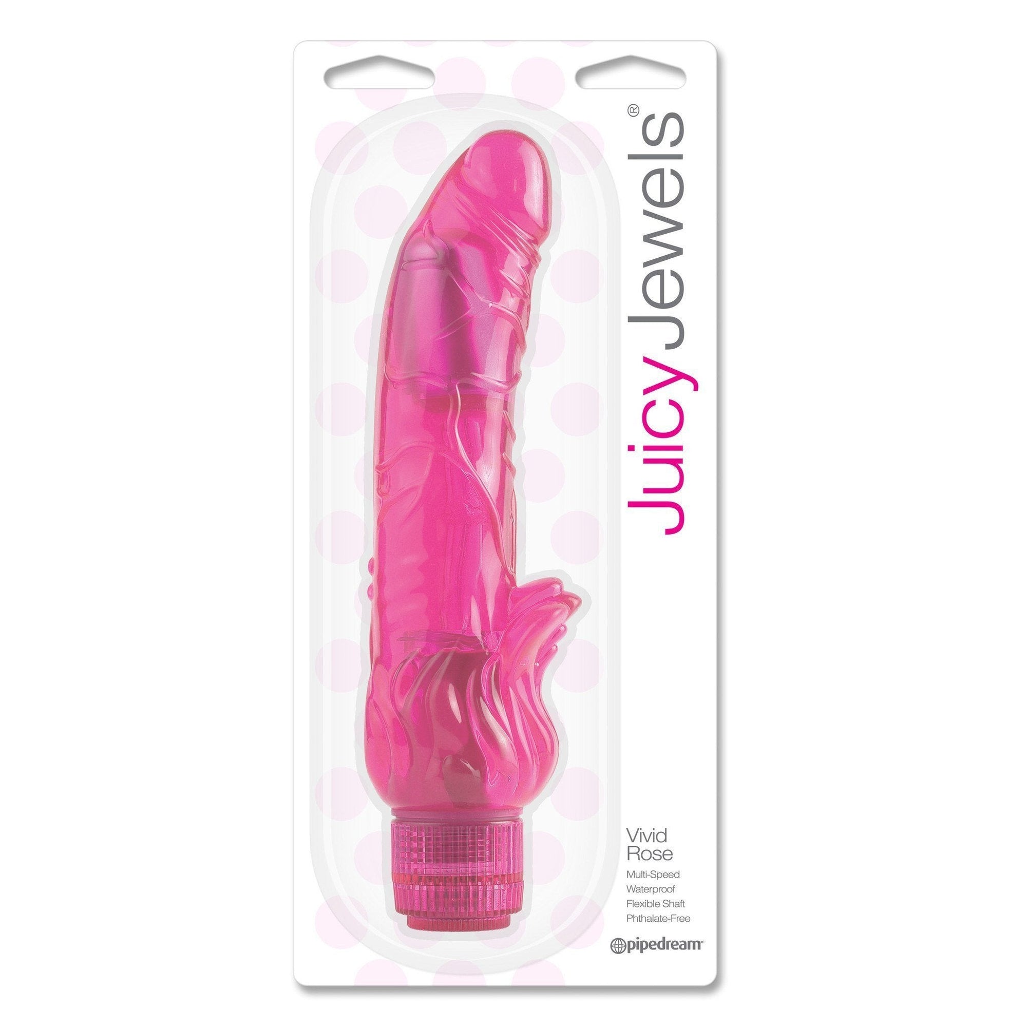Pipedream - Juicy Jewels Vivid (Red) -  G Spot Dildo (Vibration) Non Rechargeable  Durio.sg